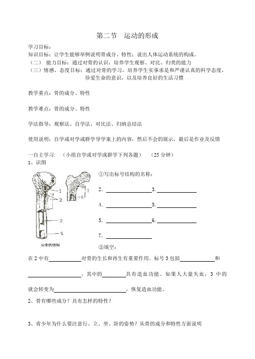 第九章  生物的运动(骨的成分)