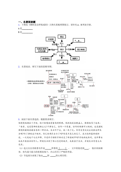 完整版《钢铁是怎样炼成的》名著导读专题试卷及解析