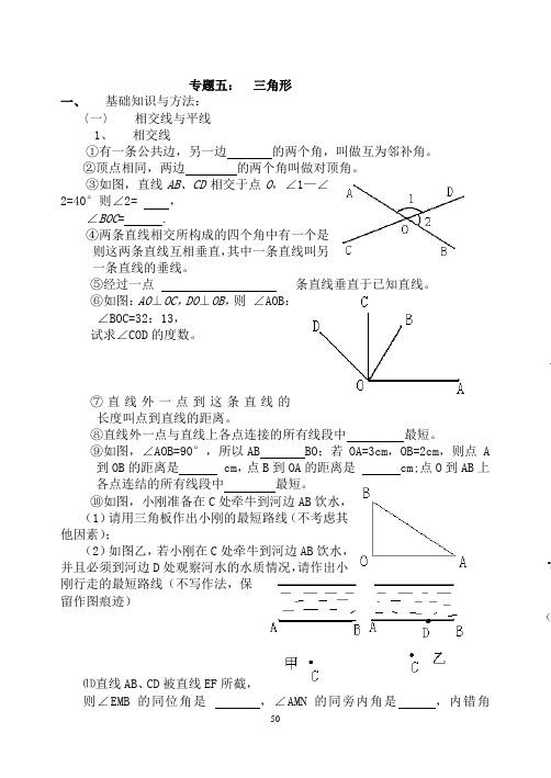 专题五：三角形