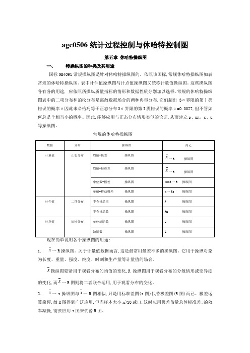 agc0506统计过程控制与休哈特控制图