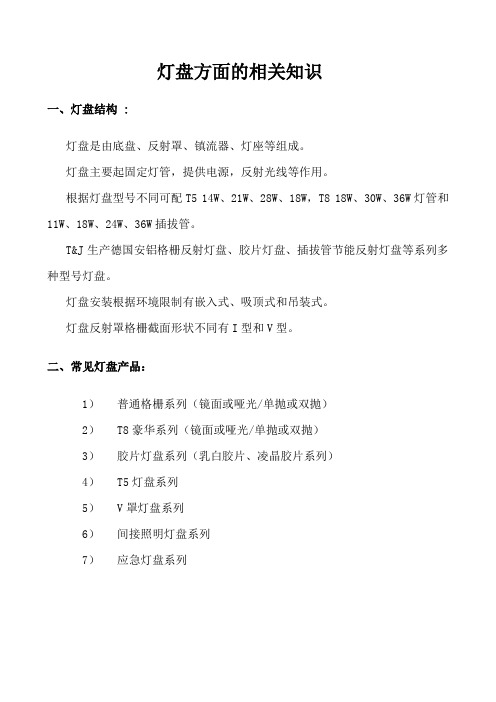 (灯盘知识相关资料
