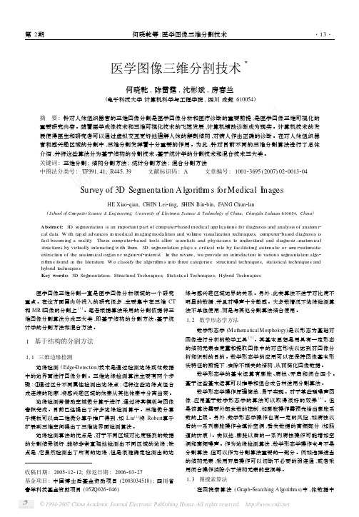 医学图像三维分割技术