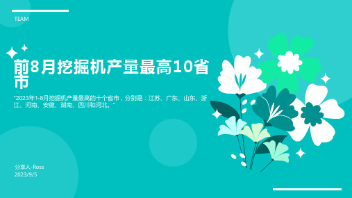 2023年前8月挖掘机产量最高前10省市方案模板