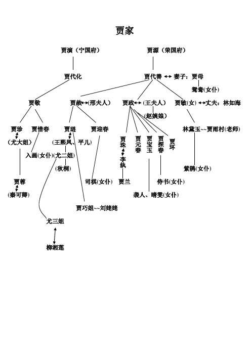 红楼梦人物关系图6页