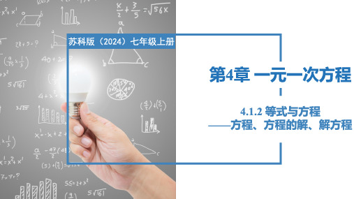 4.1.2 等式与方程-方程、方程的解、解方程(课件)