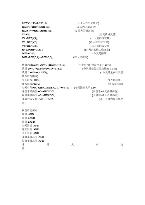 通达信指标——启动买点(副图)