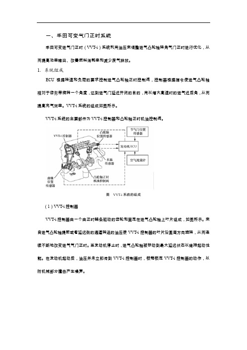 丰田可变进气资料工作原理