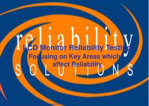 LCD Monitor Reliability Issues-PPT文档资料