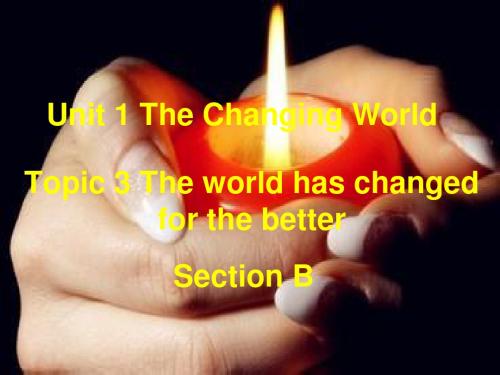 科普版九年级英语上册《Topic 3 The world has changed for the better.  Section B》优质课课件_2