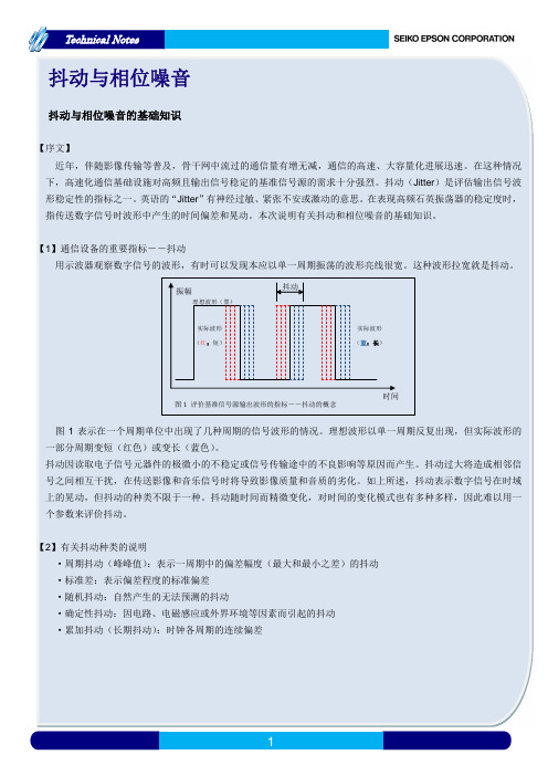 EPSON_抖动与相位噪音的基础知识