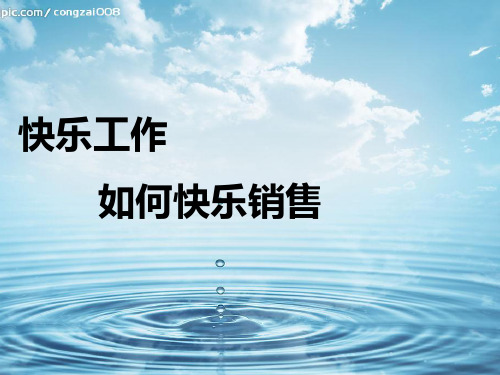 如何快乐销售(PPT33页)