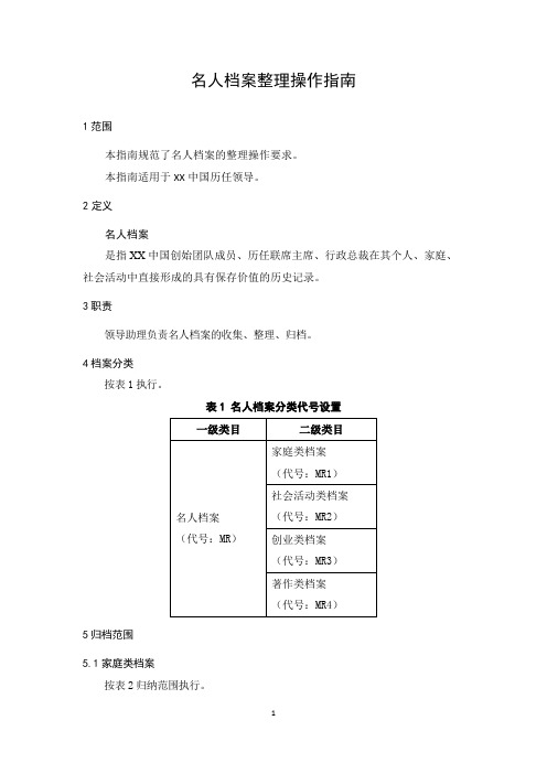 01 名人档案整理操作指南