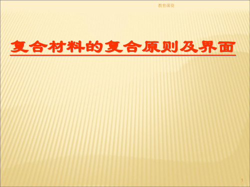 复合材料的界面及复合原则(谷风教育)