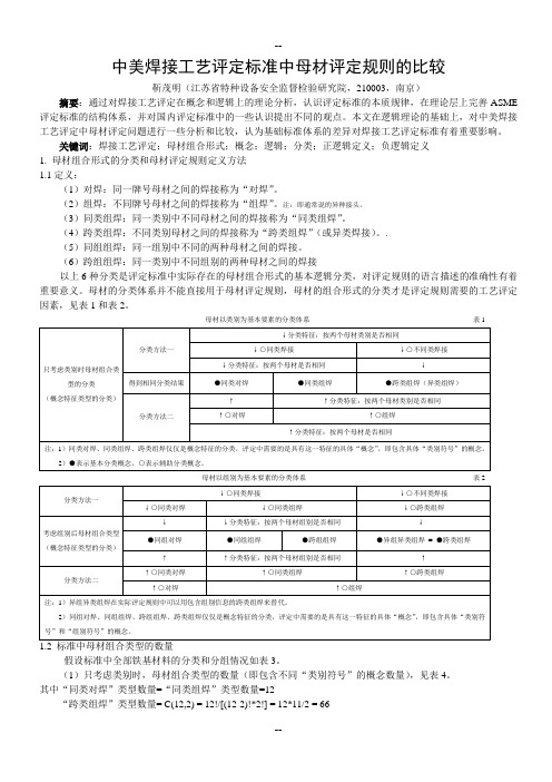 中美焊接工艺评定标准中母材评定规则的比较(备份)