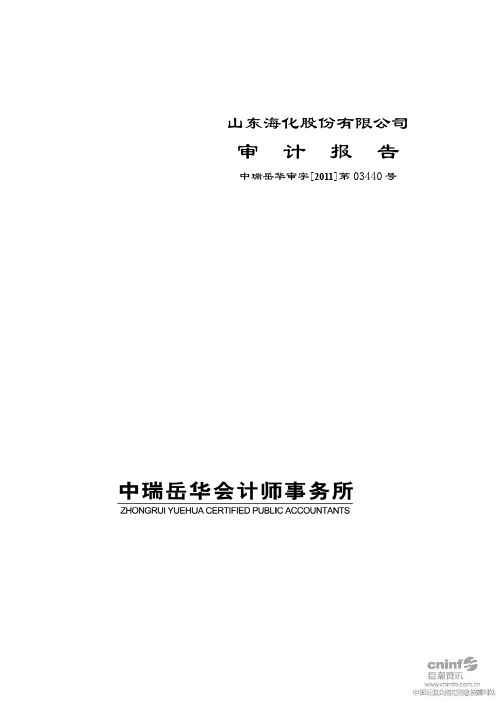 山东海化：2010年年度审计报告
 2011-03-25