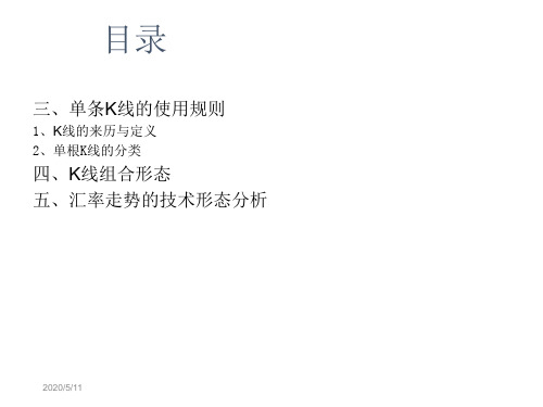 外汇入门_K线、K线组合