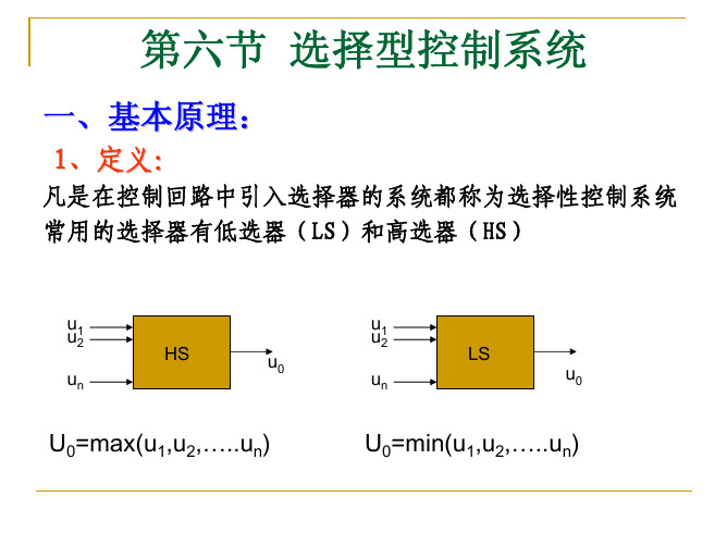 第二章 第6节 选择性控制系统