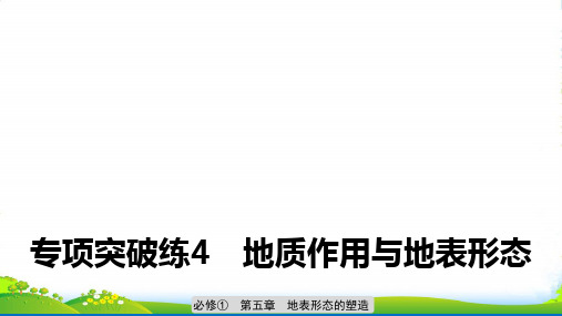 版地理导学大一轮人教高考(鲁京津琼)课件：必修①+第五章+地表形态的塑造+专项突破练4