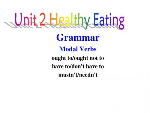 英语：必修3_Unit2_Healthy_eating-Grammar课件(新人教版)