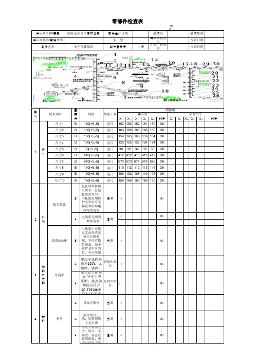 线束出厂检验报告(模版)