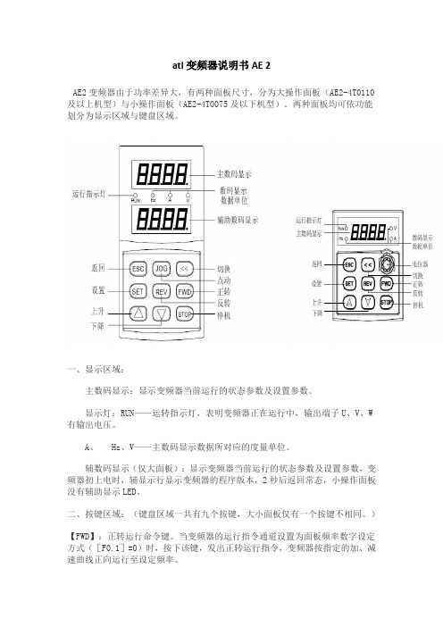 atl变频器说明书AE 2