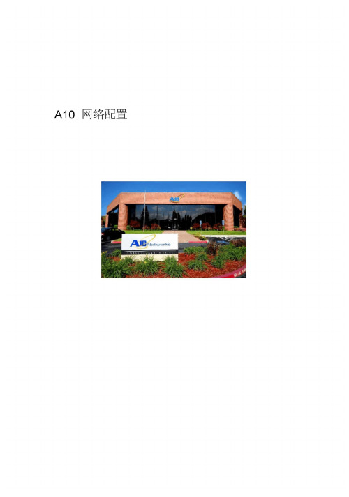 A10网络配置-A10配置内容