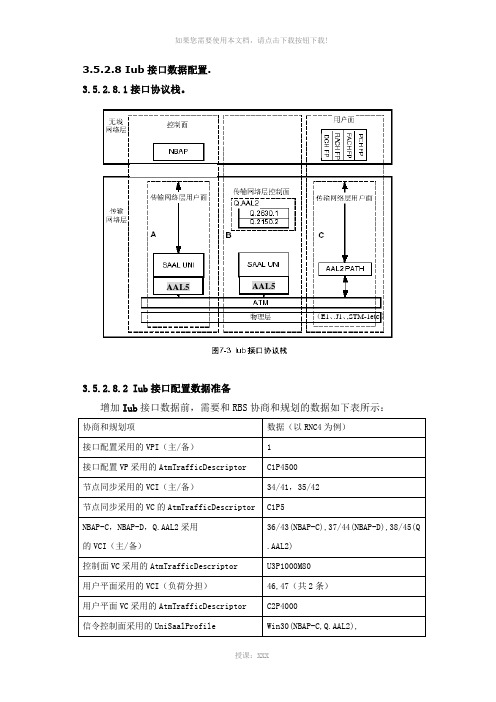 IUB接口协议