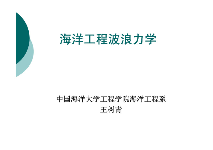 波浪力学第一章 液体表面波基本方程