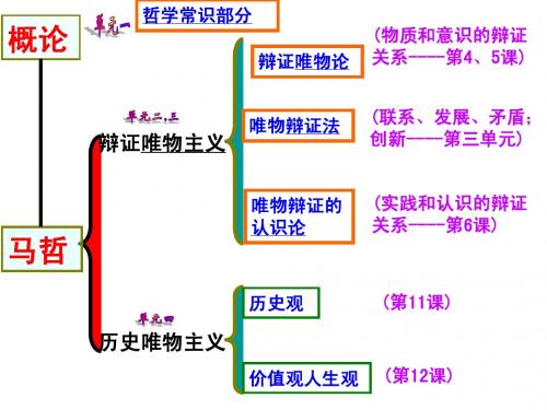 哲学常识、唯物论及认识论部分部分复习实用精华版