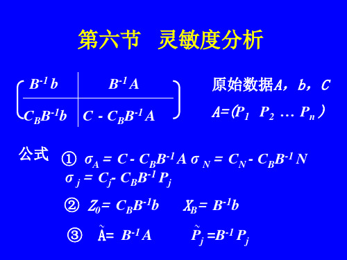 运筹学精品课件之 对偶问题和灵敏度分析