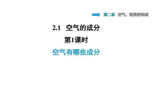 2.1.1 空气有哪些成分