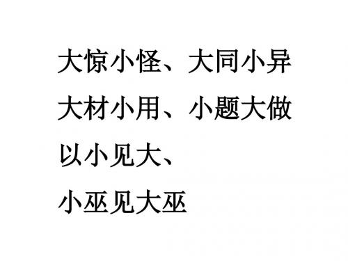 扫一室与扫天下(北师大版四上)