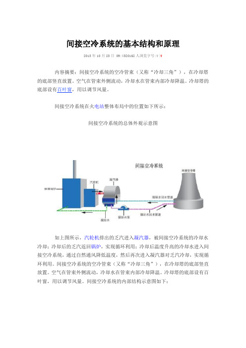 间接空冷系统的基本结构和原理