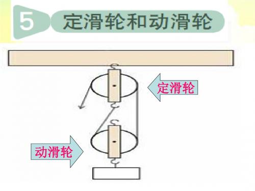 小学科学六年级上册《定滑轮和动滑轮》PPT课件