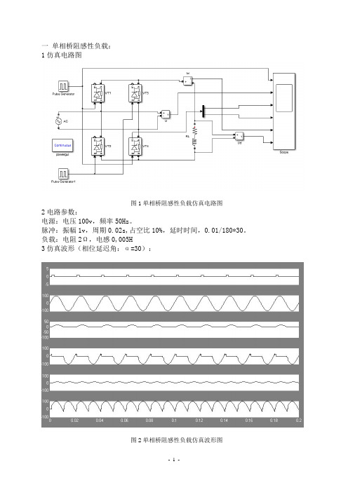 电力电子技术仿真作业1