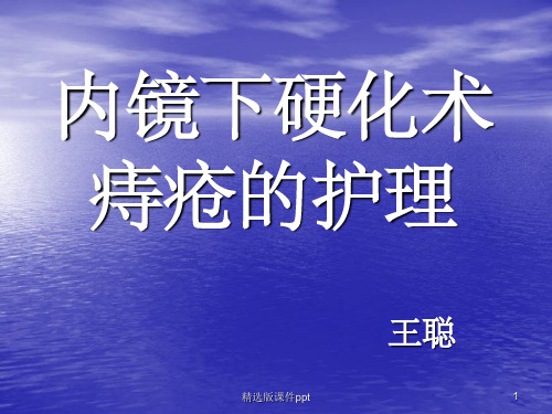 痔疮的预防和护理课件-PPT