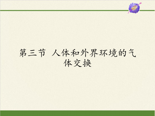 七年级生物下册课件-4.10.3 人体和外界环境的气体交换4-苏教版