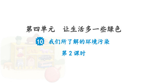 我们所了解的环境污染 课件