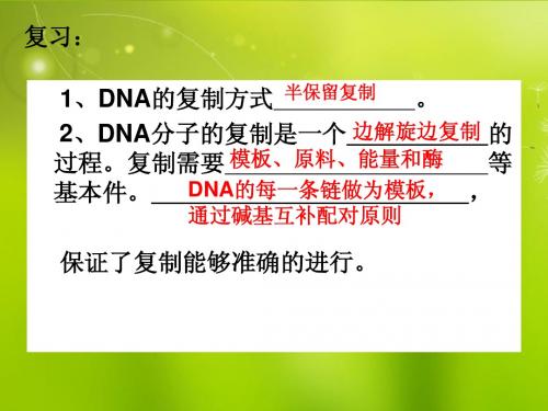 高中生物《第三章 第四节 基因是有遗传效应的DNA片段》课件1 新人教版必修2