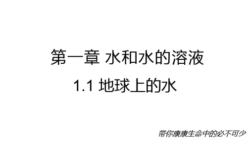 1.1地球上的水课件--2024浙教版科学八年级上册(课件26张)