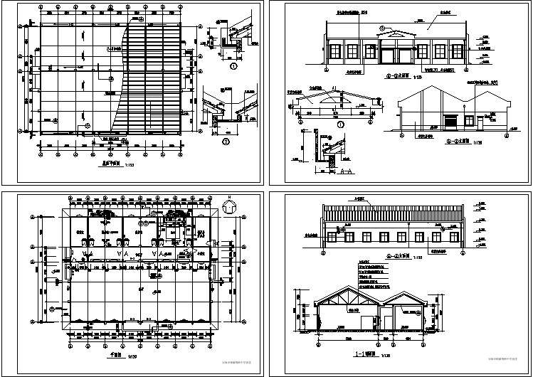 某中学食堂建筑施工图 (2).dwg