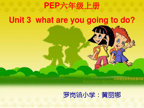 Unit3 what are you going to do课件