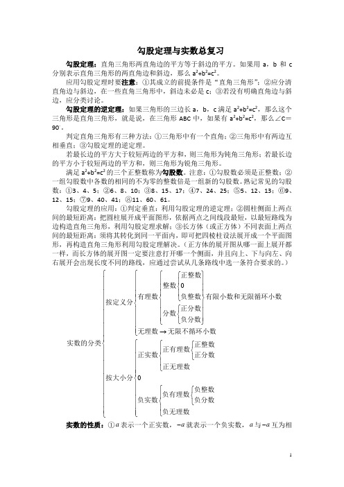 北师大版八年级上册数学第一二单元总复习