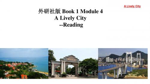 外研版高一英语必修一《module 4 a lively city》课件设计