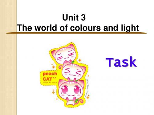 英语：unit3《the world of colours and light》task课件(译林牛津版选修8)