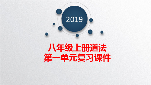 部编道德与法治八年级上第一单元复习PPT课文课件