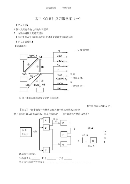 《卤素》复习课学案