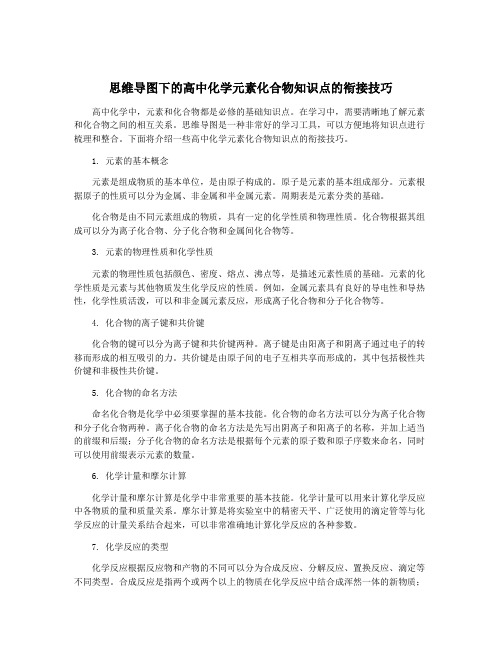 思维导图下的高中化学元素化合物知识点的衔接技巧