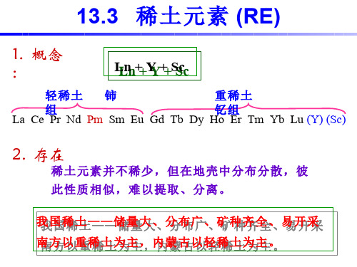 化学课程 稀土元素 (RE)