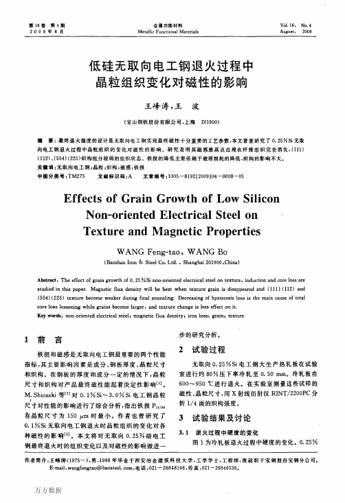 2退火过程中晶粒组织变化对磁性的影响